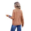 Autumn and Winter Women's Pullover Long Sleeve Floral Sweater Big Size Loose Round Neck Sweater