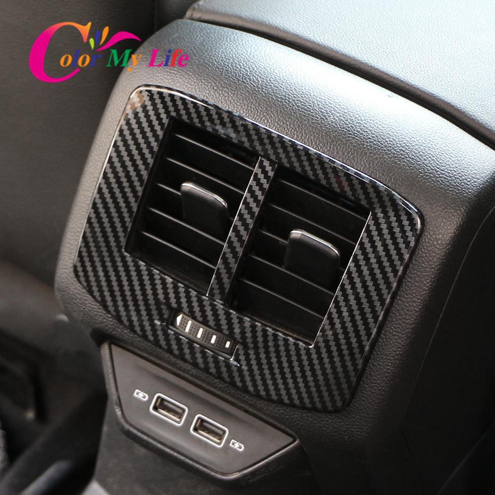 Автомобильная задняя вентиляционная панель переменного тока, накладка для Volkswagen VW T-roc Troc 2018-2022, наклейка на панель кондиционера