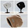 Thickened Fleece Wool Skullies Korean Style Warm Wool Cap Soft Letter Pullover Hats  Streetwear