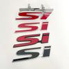 3D Металлическая эмблема SI для задней крышки багажника, передней решетки радиатора, автомобильный значок, хромированная наклейка, эмблема для автомобиля Civic Accord