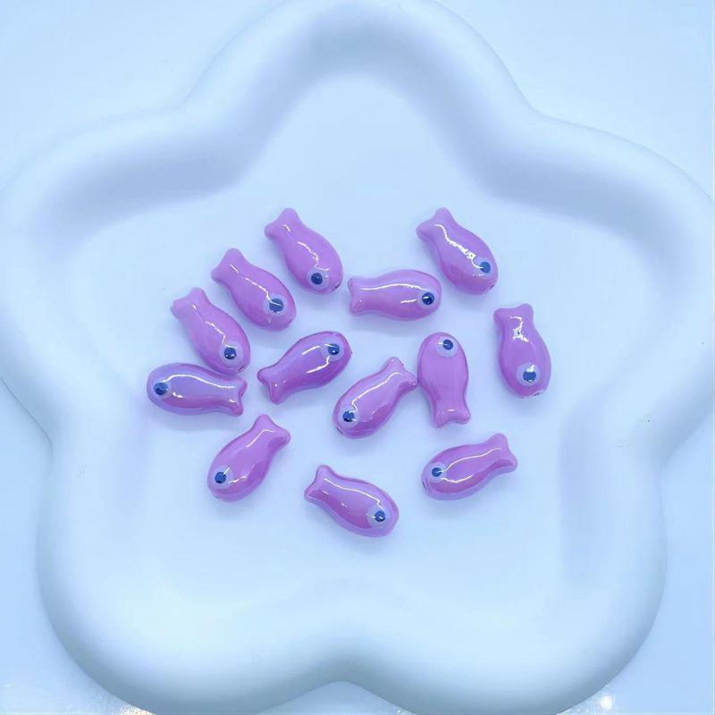 10 шт. ретро маленькие рыбки бусины подвески керамические разделители свободные бусины для изготовления ювелирных изделий ремесла аксессуары для браслетов ручной работы