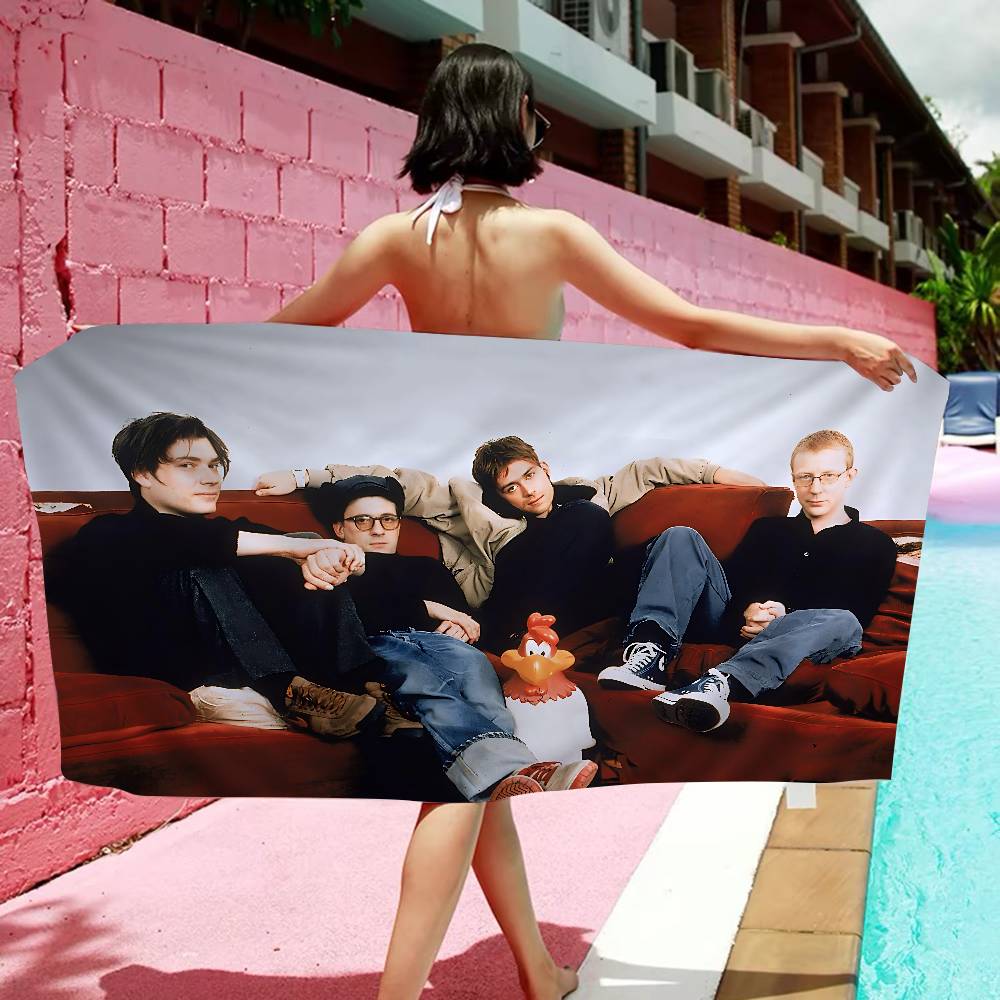 Pop Band Blur Microfiber Blanket Quick Drying Beach Towels Oversized Printing Super Absorbent Pool Towel Blanket