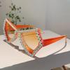 Солнцезащитные очки Diamond Shiny Shades Polygon Gradient irregular Woman, цветные бабочки, оправа, женские солнцезащитные очки