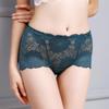 Кружевные трусики с цветочным принтом, женские полые трусы с высокой талией, трусы больших размеров, сексуальные шорты для мальчиков