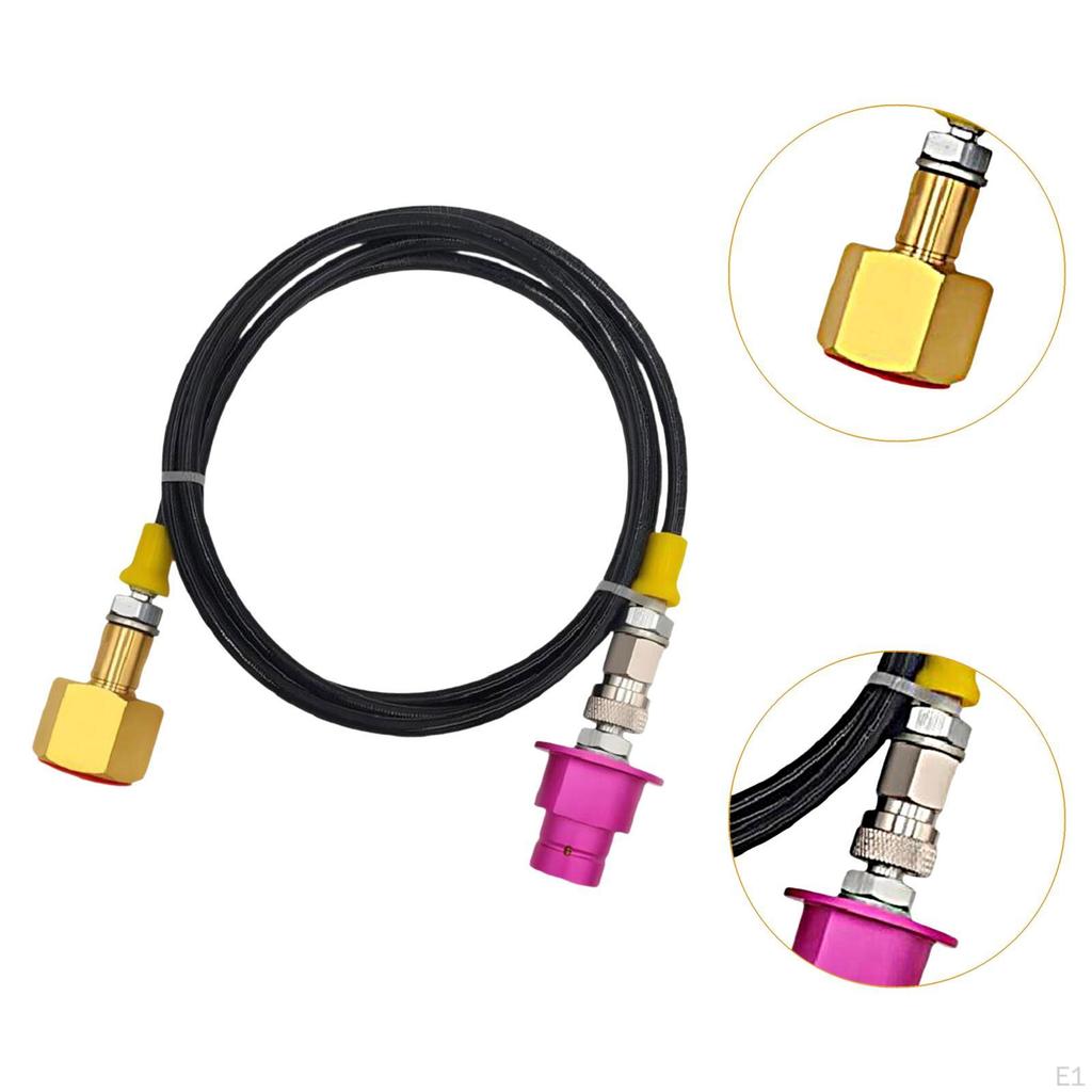 Адаптер CO2 для заправки баллона, шланг, аксессуары 1,5 м, соединитель CO2, высокое давление