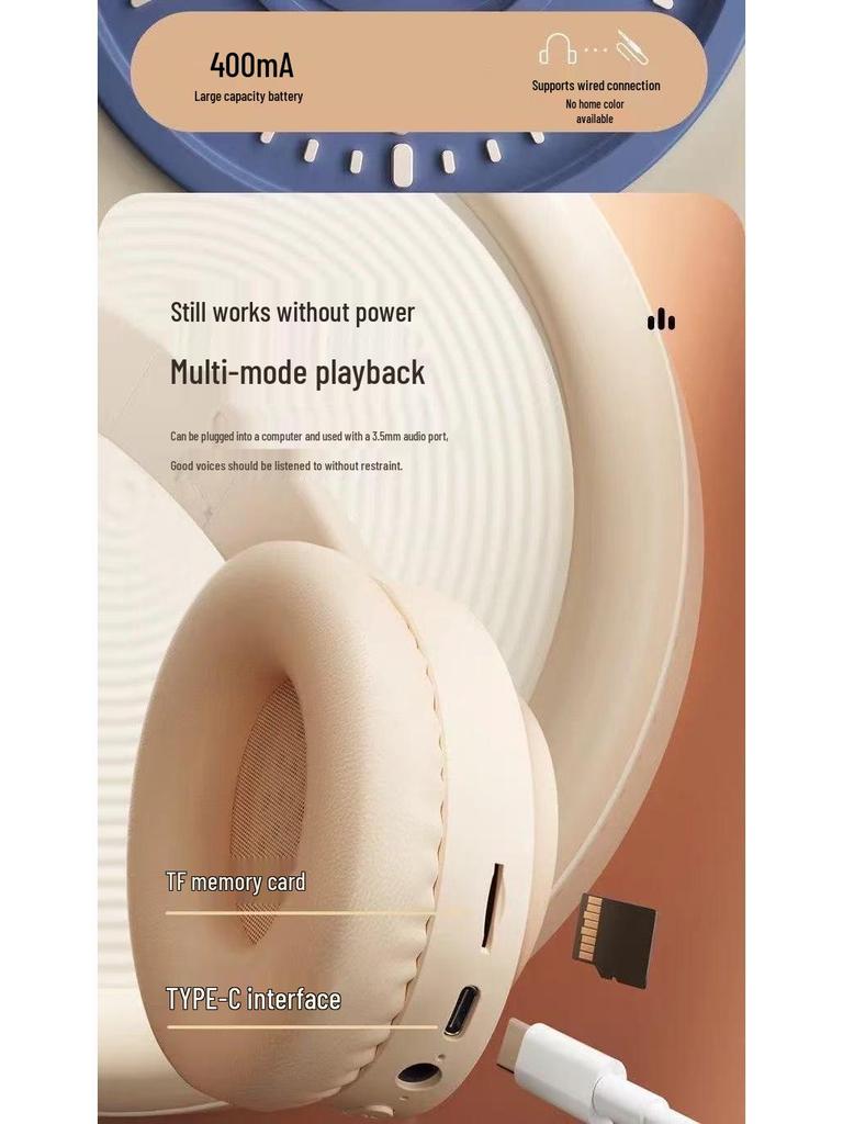 Беспроводная игровая гарнитура M3 Bluetooth с накладными амбушюрами и мощными басами