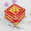 European Retro Luxury Princess Enamel Jewelry Box - Exquisite Metal Necklace Storage Box