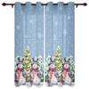 Рождественский снеговик, Рождественская елка, оконные шторы для гостиной, спальни, роскошные современные кухонные шторы, тканевые шторы