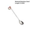 New Year 2021 Merry Christmas Stainless Steel Spoons Xmas Party Tableware Ornaments Christmas Decorations for Home Table Navidad Noel Gift AVE