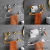 Stainless Steel Bathroom Accessory Set: Towel Ring, Rack, Bar & Toilet Paper Holder