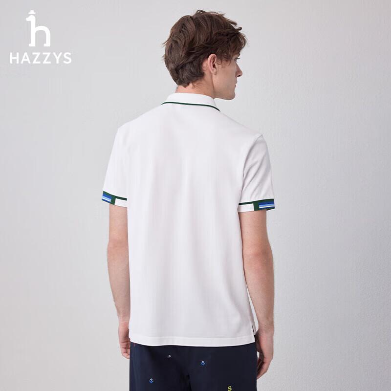 Мужская рубашка-поло HAZZYS с контрастным воротником в стиле Business Casual
