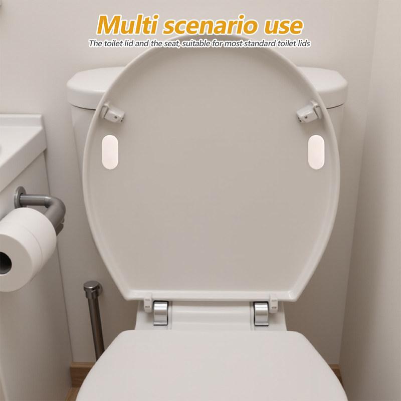4 Pcs Seat Pads Replacement Part for Toilet Attachment Bumper Kit Seats ABS Anti-collision Buffers Plastic Bumpers Bidet