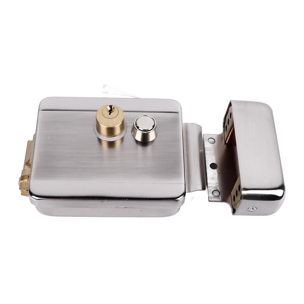 Electric Control Door Lock Dual Head Double Lock for Doorbell Intercom Access Control Security