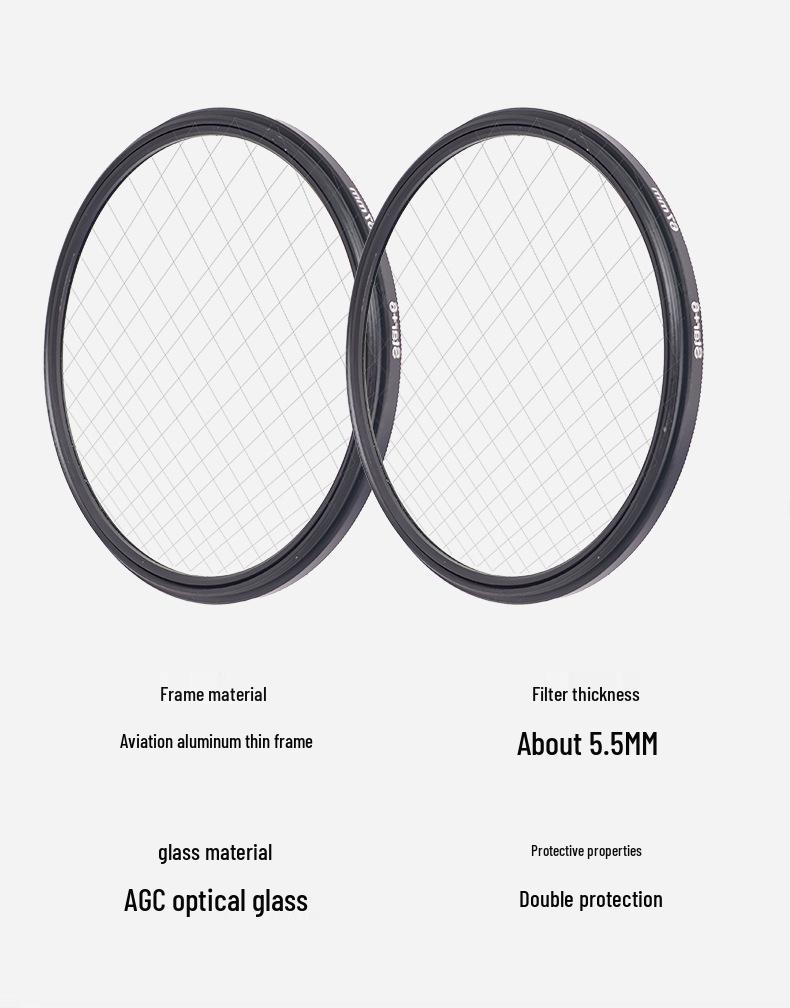 Макро Набор ND Поляризационных Фильтров: 4-точечные, 6-точечные, 8-точечные фильтры «Звездный взрыв» и «Мягкий фокус» для ночной сцены, HD-фотография.