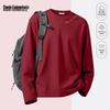 MARK FAIRWHALE Men's Loose Fit Pure Cotton Long Sleeve Crew Neck T-Shirt