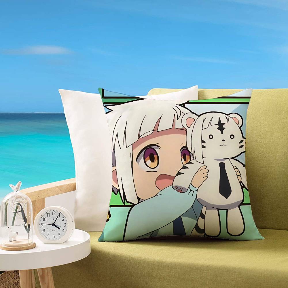 Cute AtsushiBungo StrayDogs Anime Customizable Square Pillowcases Stylish And Soft Perfect For Beds Cars And Sofas