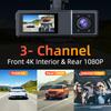 Обновленная 4K видеорегистратор M550 Pro | Встроенный 5,8 ГГц WiFi, ADAS, Ночное видение, Мониторинг парковки | Совместимость с задней камерой