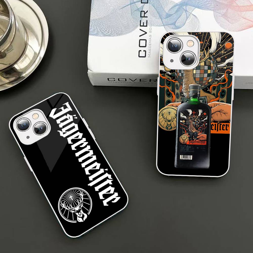 Hot J-JaegermeisterS Tempered Glass For iphone 14 13 12 11 Pro Mini XS MAX 14Plus X XS XR Cover