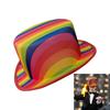 Colorful Ceremony Hat for Cosplay Party All Matching Props Magicians Hat Stage Performers Fedoras Hat for Formal Event