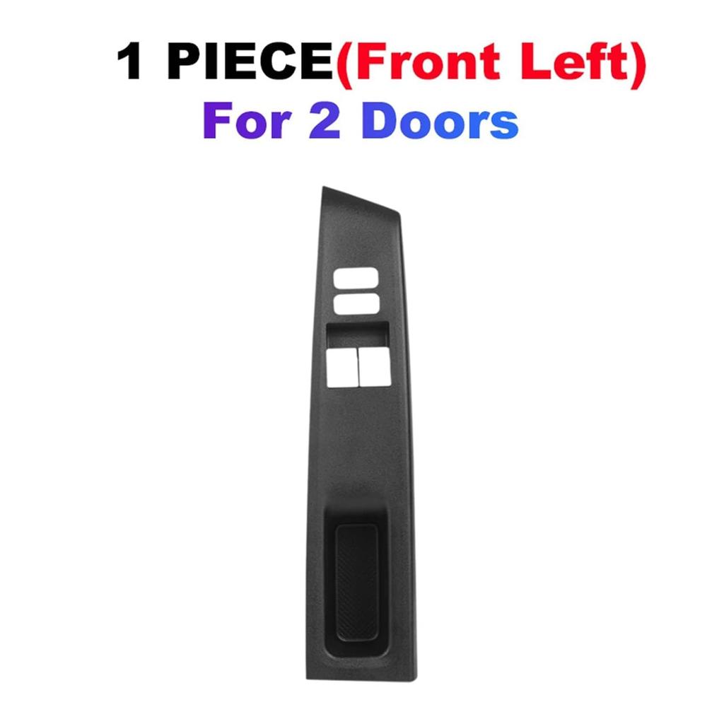 LHD Front Armrest Upper Panel 2 Doors Compatible with Toyota Vitz Yaris 2011-2014 Door Window Switch Bezel 74232-52570-C0 74231-52650-C0(1pc Front