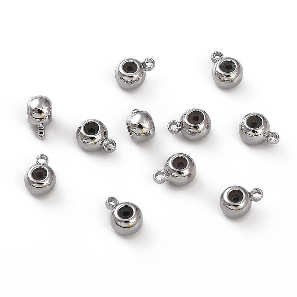 Copper Suspended Silicone Beads For DIY Jewelry Making Craft Accessories