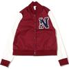 American Retro Logo Print Single-Breasted Jacket Women Jacket Red DZ4631-638