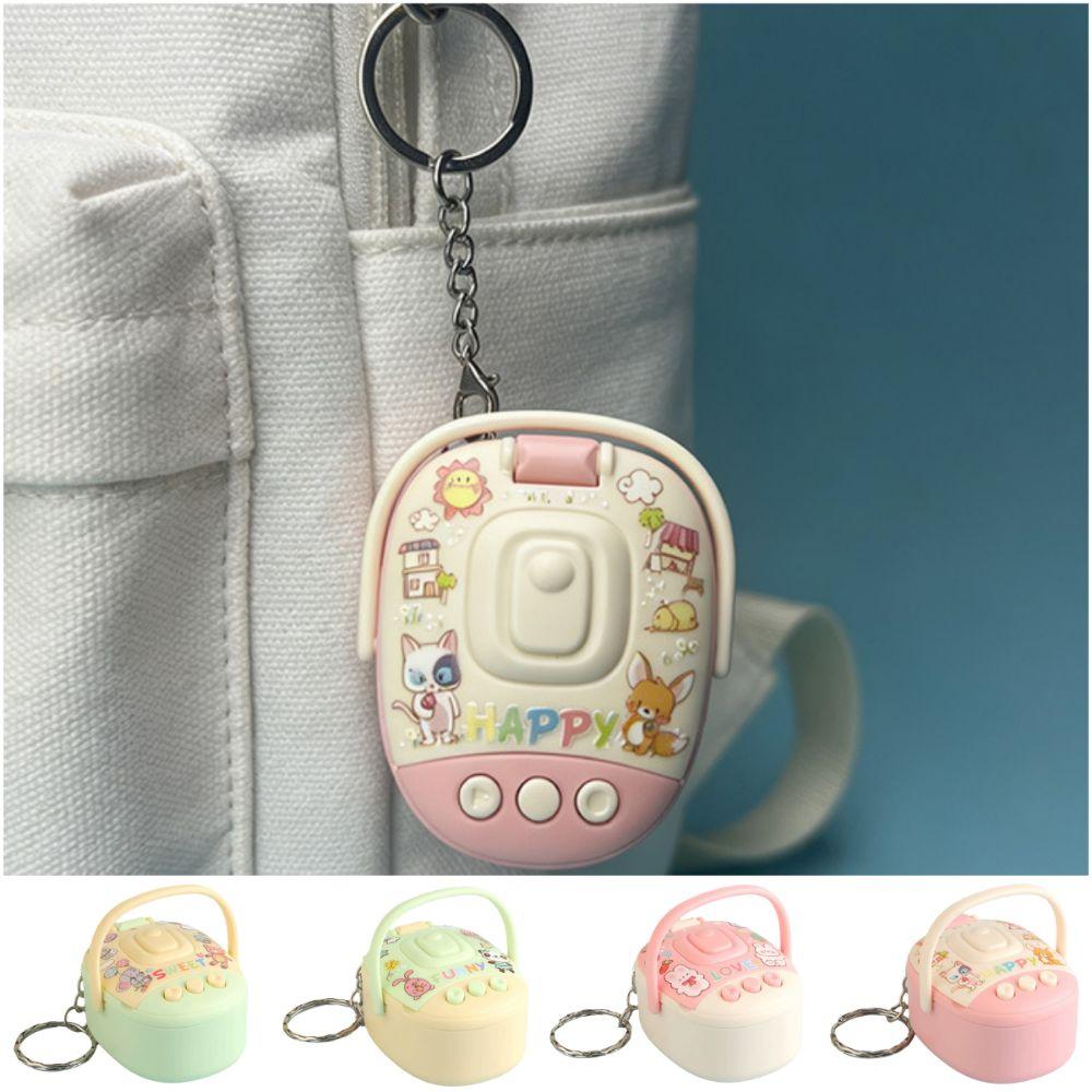 Sound Recording Recorder Toy Pendant Multicolor Keyring Pendant Simulated Rice Cooker Keychain Toy