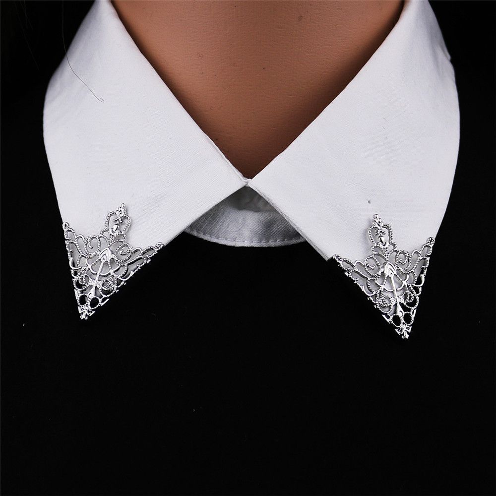 Exquisite Wedding Crown Hollowed Out Clothing Accessories Corner Badge Triangle Pins Brooch