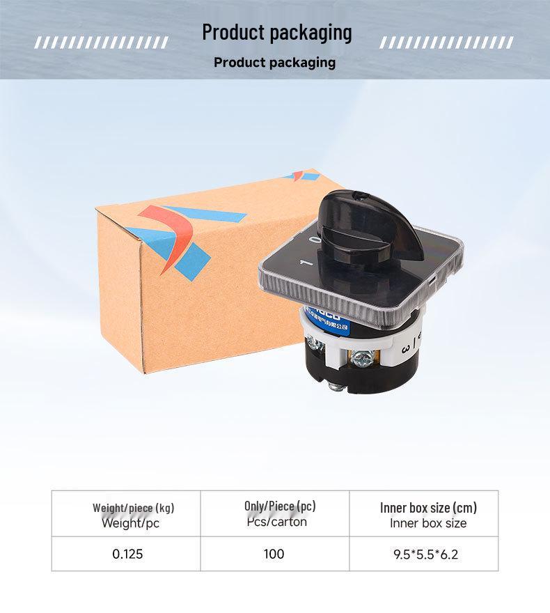 Zhuochao SZL9-20/D0083.1 Rotary Changeover Switch (Equivalent to LW31 GLE9 EP Universal Switch)