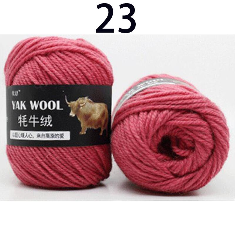 Yak Fluff Yarn Needle Knitted Scarf Jacket Material Hand Woven Medium Thick Yarn Wool Yarn Multi-Color Soft DIY Gift