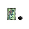 Cultural Creative Cartoon Flower Stamp Enamel Brooch Retro Commemorative Zinc Alloy Badge for Waist Cinching Backpack Clothes Decoration