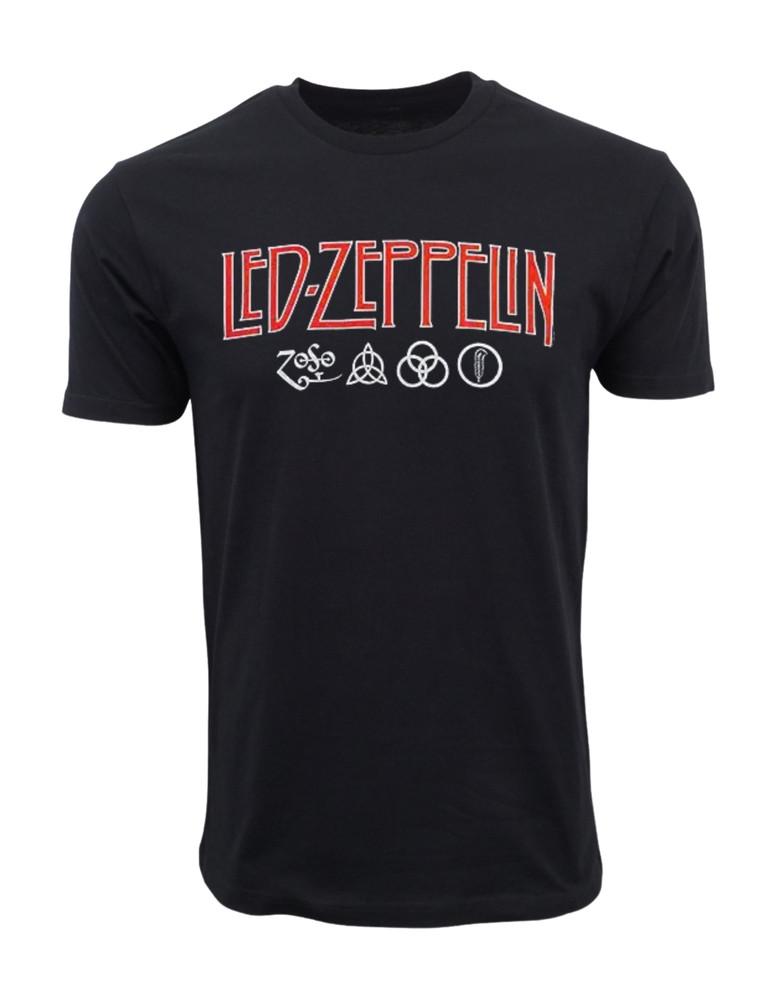 Футболка с логотипом группы LED ZEPPELIN ZOSO Унисекс