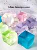 10 шт. Мини Снятие Стресса Прозрачный Маленький Кубик Льда Щипок Музыка Детская Симуляция Расслабляющее Настроение Сжимающая Игрушка Подарок на День Рождения