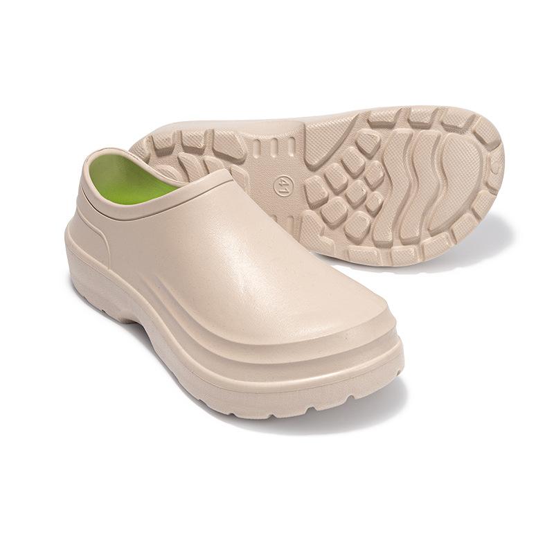 Сандалии для мужчин на открытом воздухе, водонепроницаемые, маслостойкие, для медсестры, повара, легкие сандалии для сада из ЭВА, повседневные тапочки, пляжная обувь Aqua Shoes