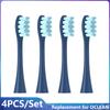 4PCS Replacement Brush Heads for Oclean X PRO/Z1/F1/One/Air 2/SE Soft DuPont Electric Toothbrush Vacuum Sealed Packaged