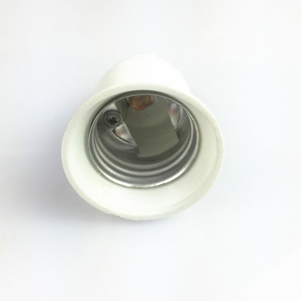 Metal Light Bulb Socket Adapter White Converter Durable Light Holder Home