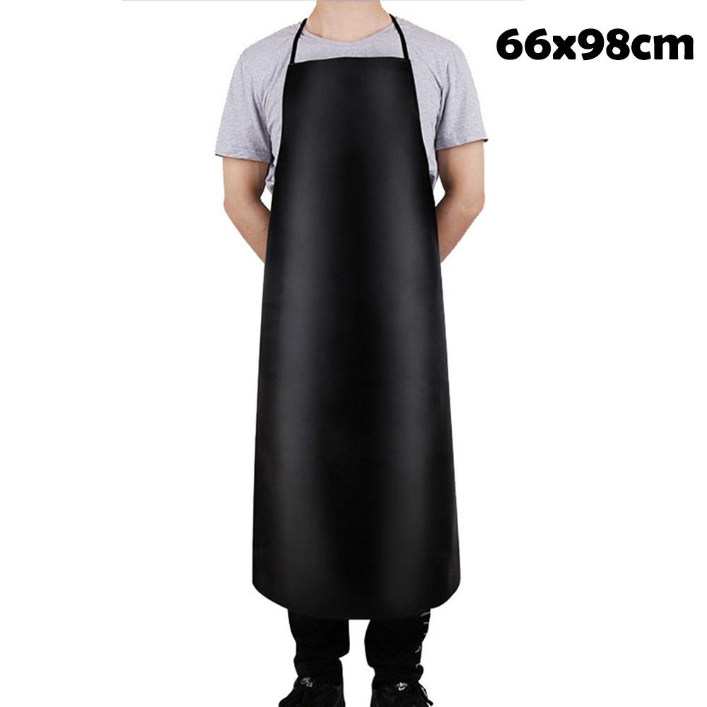 Oil-proof Kitchen Apron PU Leather Cooking Work Clothes New Catering Waiter Work Clothes  Unisex