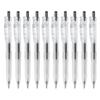 Zebra Sarasa Clip Gel Ballpoint Pens with Black 10 Pens BioTube, 0.5mm Water-Clear Barrel, Ink, (B-BI-JJ15-WC)