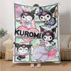 1pc Kuromi's Magical Adventures Blanket, Soft Warm Throw Blanket for Home Decor, Living Room, Travel, Camping, Car Blankets, Beach, Office Naps, Gift