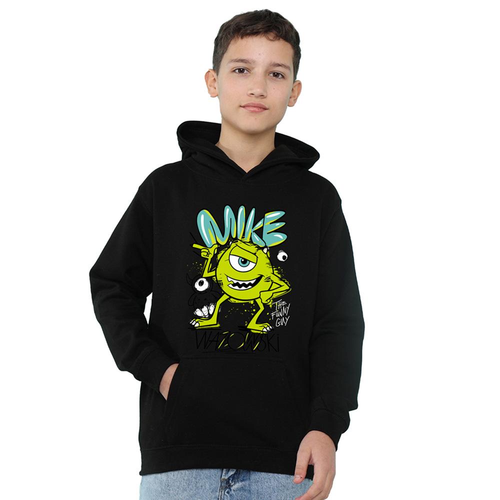 Monsters University Childrens/Kids Mike Wazowski Graffiti Heather Hoodie