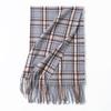 New Korean Style Sweet and Warm Faux Cashmere Scarf Checkered Student Couple Winter Thickened Warm Scarf
