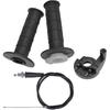 Throttle Twist Grip Set With 7/8" Handlebar Throttle Cable 39-Inch Replacement For Kawasaki KX 60 65 80 85 100 125 250 KLX110