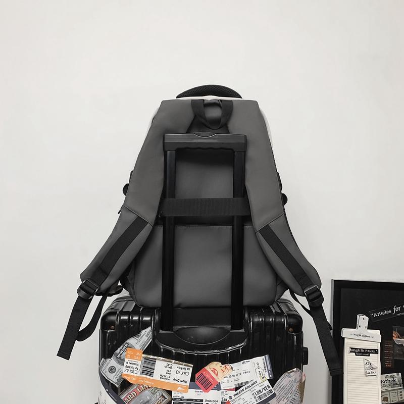 Мужской рюкзак с цветными блоками, женская дорожная сумка большой вместимости, многофункциональная студенческая школьная сумка для кампуса