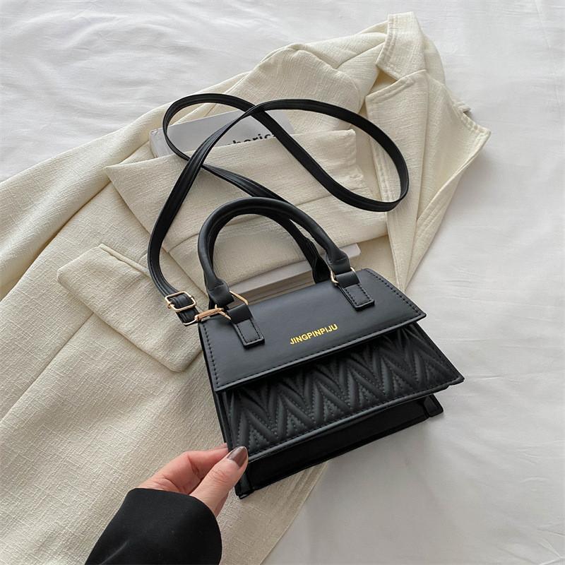 Stylish 2024 Spring Korean Vintage Casual Handbag In Black Khaki Orange Green And Pink Colors