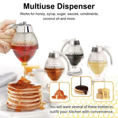 1/2 шт. Банка для хранения меда с подставкой, большой емкости, герметичная конструкция, не содержит бисфенол А, горшочек для меда в форме сот