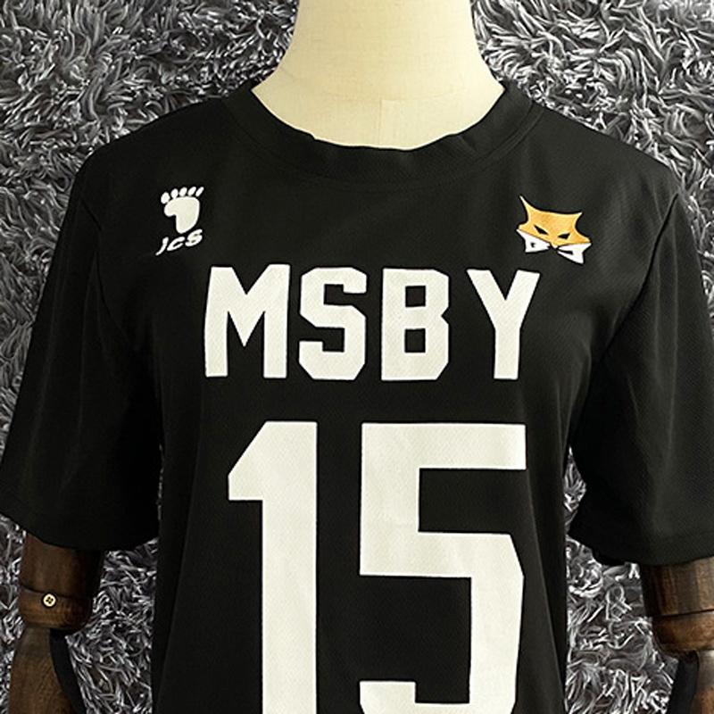 Аниме Haikyuu Косплей Костюм Волейбольные комплекты Молодежные Cos Black Wolf Comic Волейбольная молодежная команда Косплей Одежда MSBY Black Wolf Team