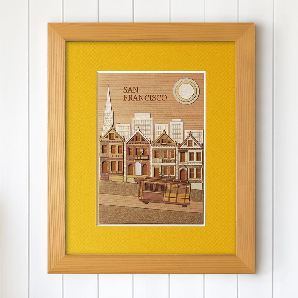 KINOWA "San Francisco" Woodblock Printing Original Handmade Kit, World Streets, Made In Japan