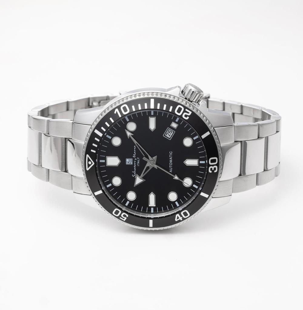 С часовым крестом SSBK [Salvatore Marra] Мужские наручные часы, с автоподзаводом, стильные, водонепроницаемые, аналоговые, [продукт]