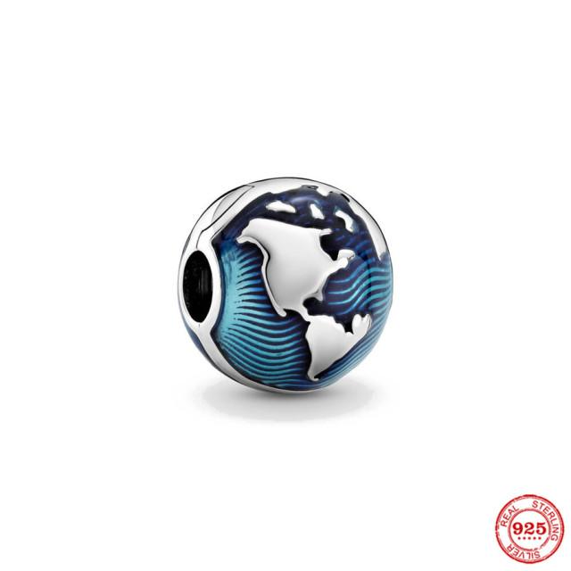 925 серебряных модных очаровательных бусин для оригинального браслета DIY ювелирных изделий