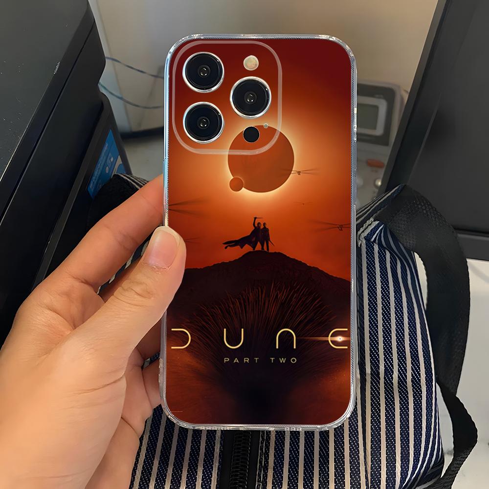 2024 Sci-fi Movie Dune Part 2 Phone Case Transparent For Iphone 15 17 Pro Max 16 14 Pro 11 12 Pro 13 X XR XS SE Back Cover